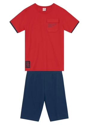 Brandili - Conjunto Inf. Aplique Termocolante Vermelho - BRANDILI