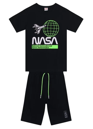 Brandili - Conjunto Infantil Menino da Nasa Preto - BRANDILI
