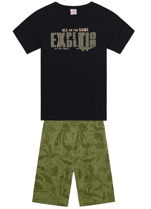 Brandili - Conjunto Infantil Menino de Aventureiro Preto 1