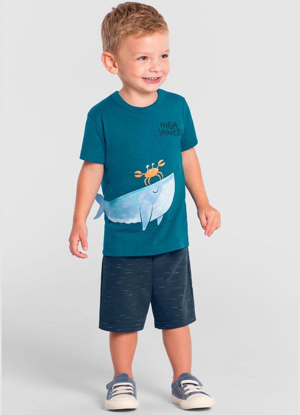 Brandili - Conjunto Infantil Menino de Baleia Azul
