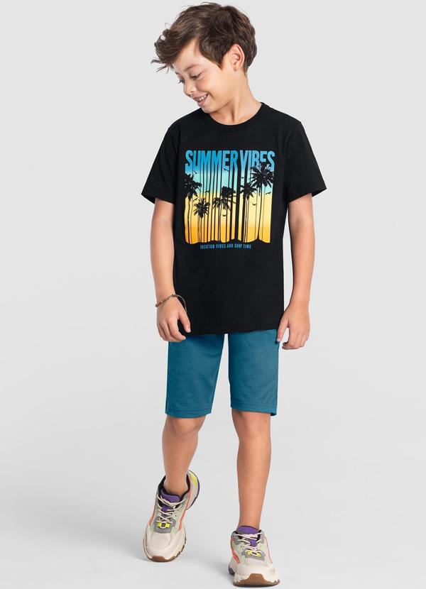 Brandili - Conjunto Infantil Menino de Coqueiros Preto