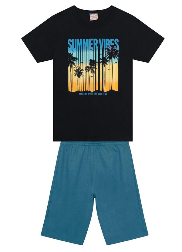 Brandili - Conjunto Infantil Menino de Coqueiros Preto 2