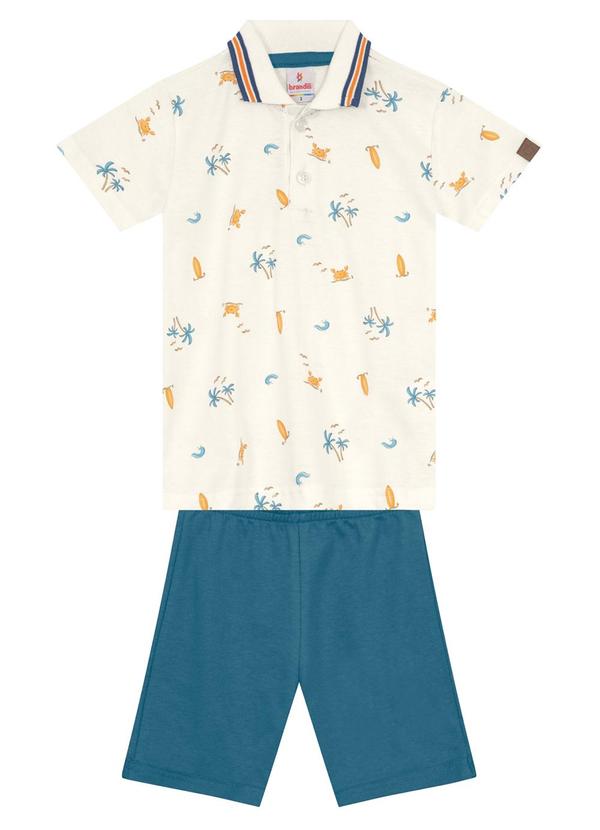 Brandili - Conjunto Infantil Menino de Praia Bege 2