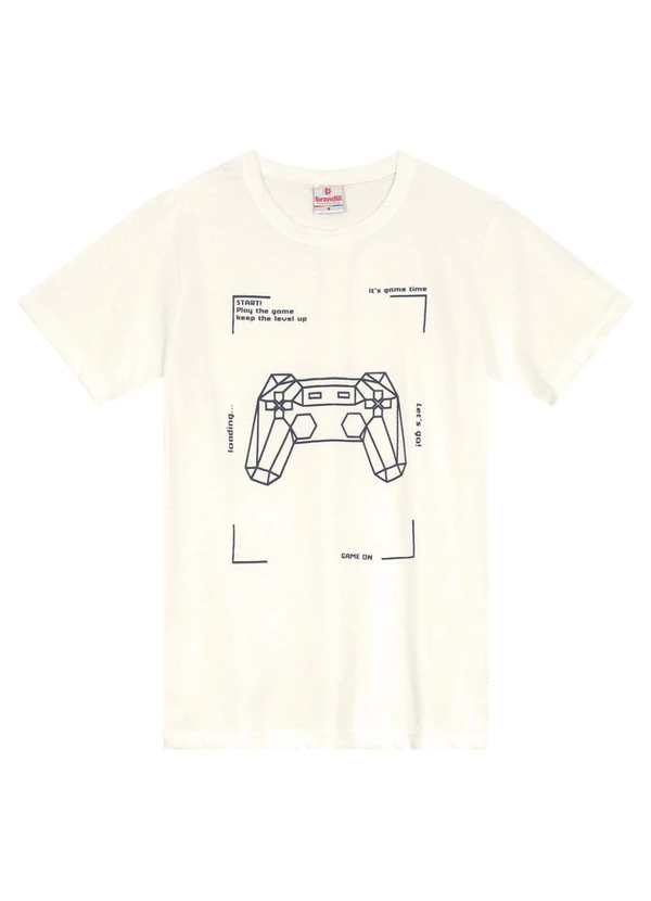 Brandili - Conjunto Infantil Menino de Video Game Bege 2