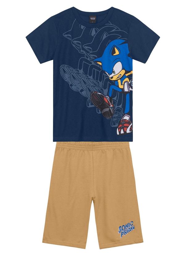 Brandili - Conjunto Infantil Menino do Sonic Azul 2