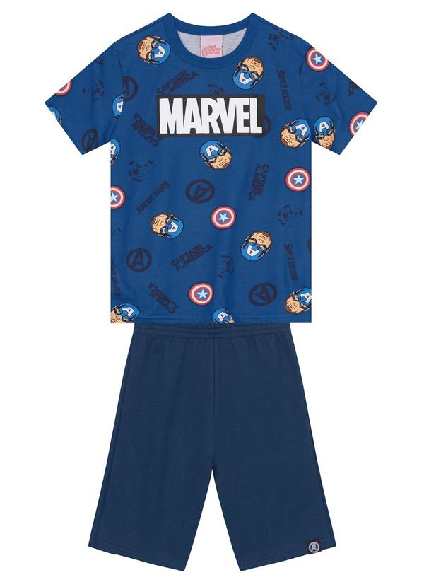 Brandili - Conjunto Infantil Menino dos Vingadores Azul 2