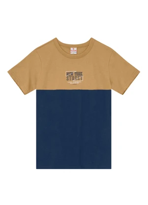 Brandili - Conjunto Infantil Menino Estampa Urbana Marrom - BRANDILI