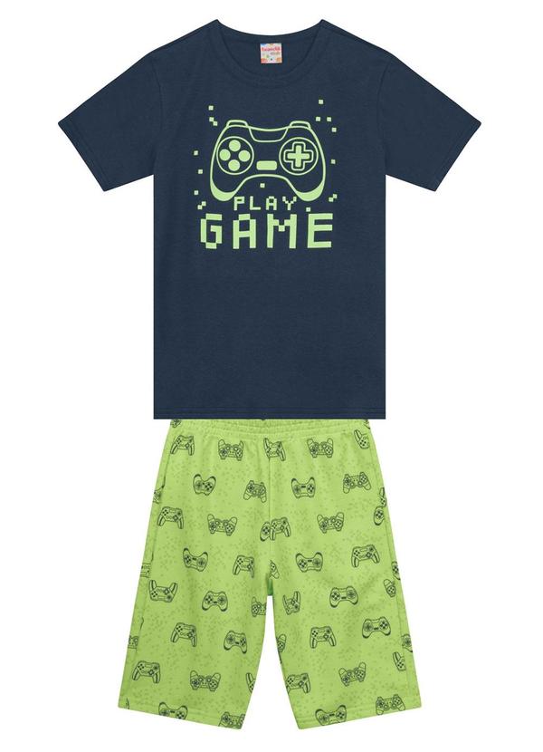 Brandili - Conjunto Infantil Menino Estampado Cinza