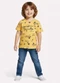 Kyly - Camiseta  Infantil Menino Lettering Amarelo - variação: Amarelo