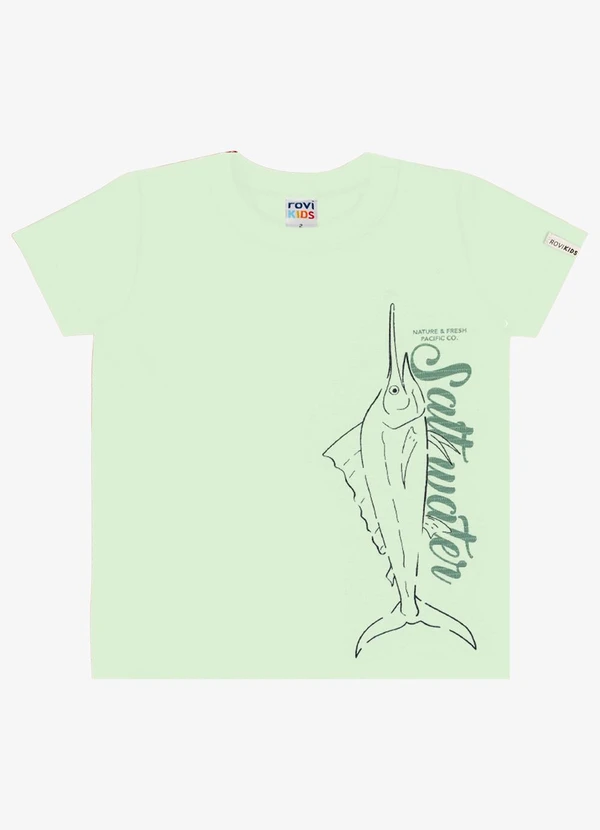 Rovi Kids - Conjunto Infantil Verão em Meia Malha Verde