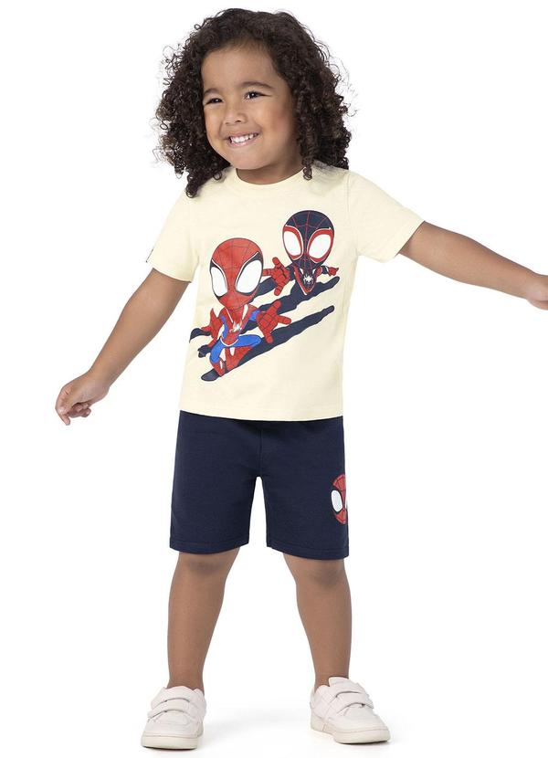 Malwee Kids - Conjunto Off White Homem-Aranha®