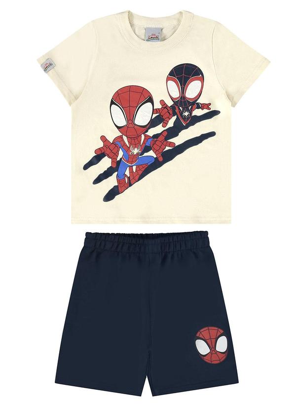 Malwee Kids - Conjunto Off White Homem-Aranha® 2