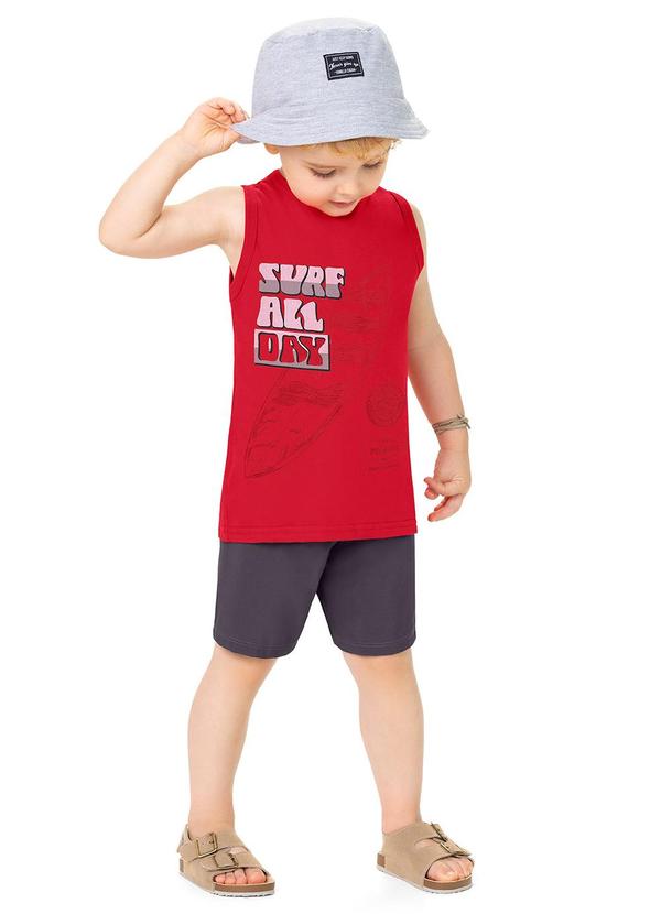 Alenice - Conjunto Surf All Day Menino Vermelho 1