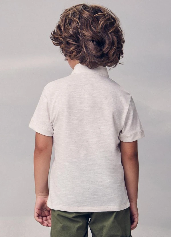 Youccie - Polo com Bordado Bege 2