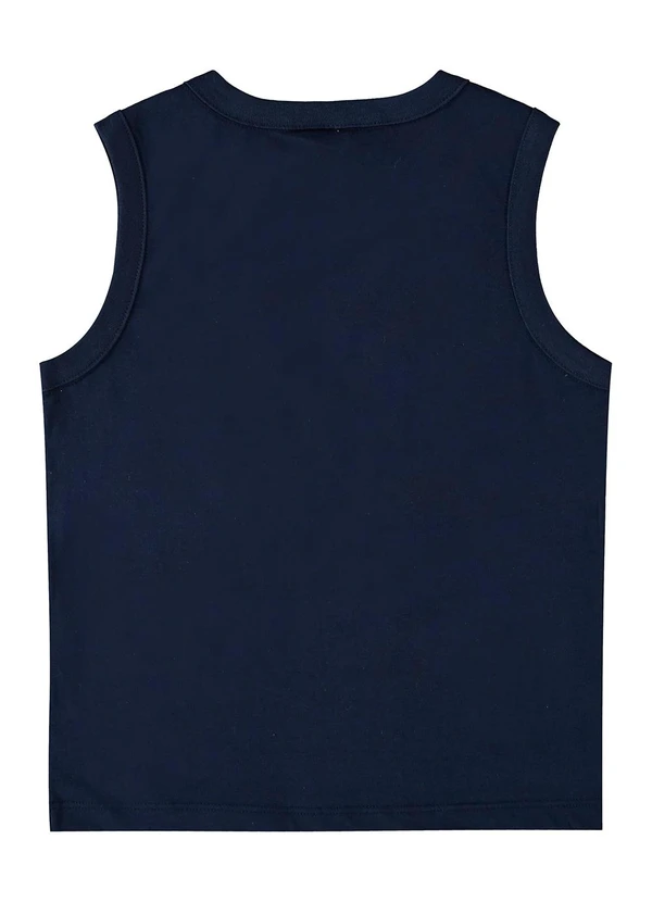 Bee Loop - Regata em Meia Malha para Menino Azul 4