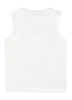 Bee Loop - Regata em Meia Malha para Menino Branco - BEE LOOP