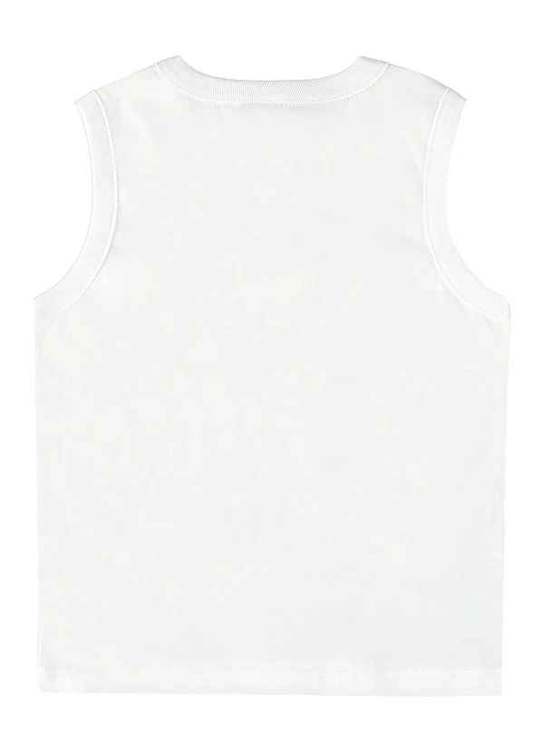Bee Loop - Regata em Meia Malha para Menino Branco 2