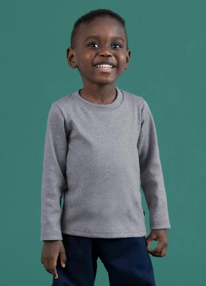 Soft Bonni - Blusa Básica Mescla Claro - SOFT BONNI
