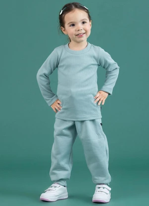 Soft Bonni - Blusa Básica Verde Pastel - SOFT BONNI