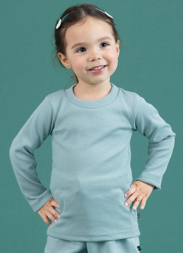 Soft Bonni - Blusa Básica Verde Pastel