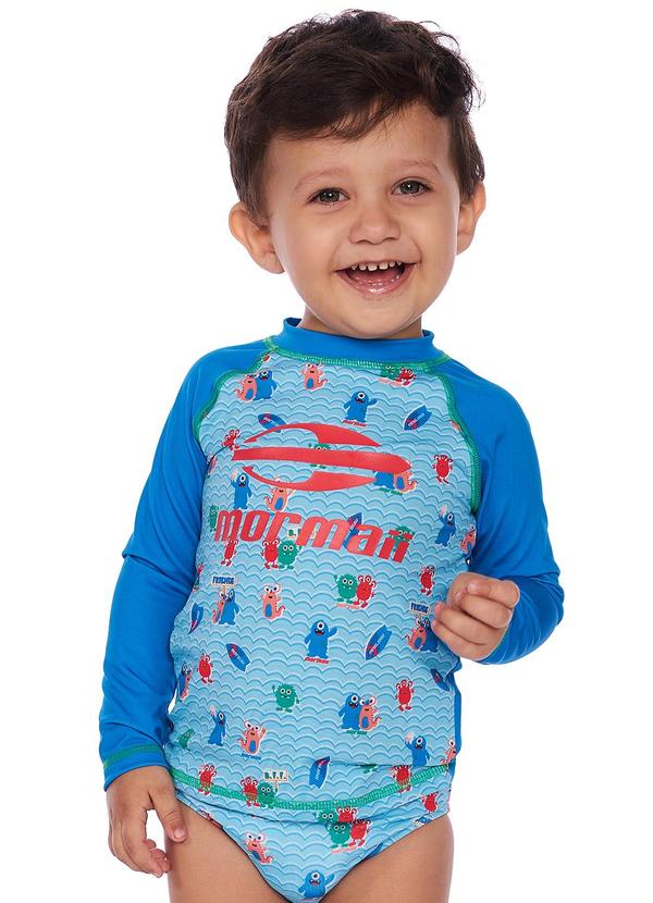 Mormaii - Blusa Bebê Proteção Solar Uv50+ Azul