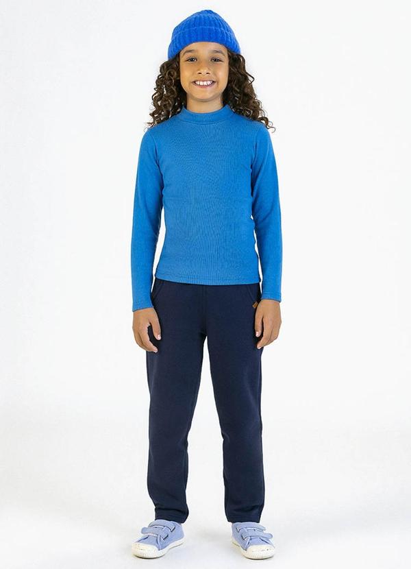 Soft Bonni - Blusa Infantil em Punho Azul