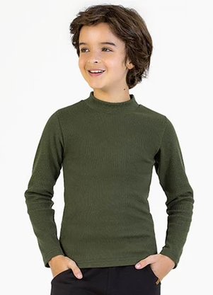 Soft Bonni - Blusa Infantil em Punho Verde - SOFT BONNI