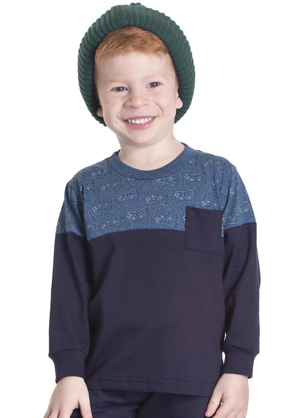 Randa Mundu - Blusa Masculina M/M Mouline Azul 1