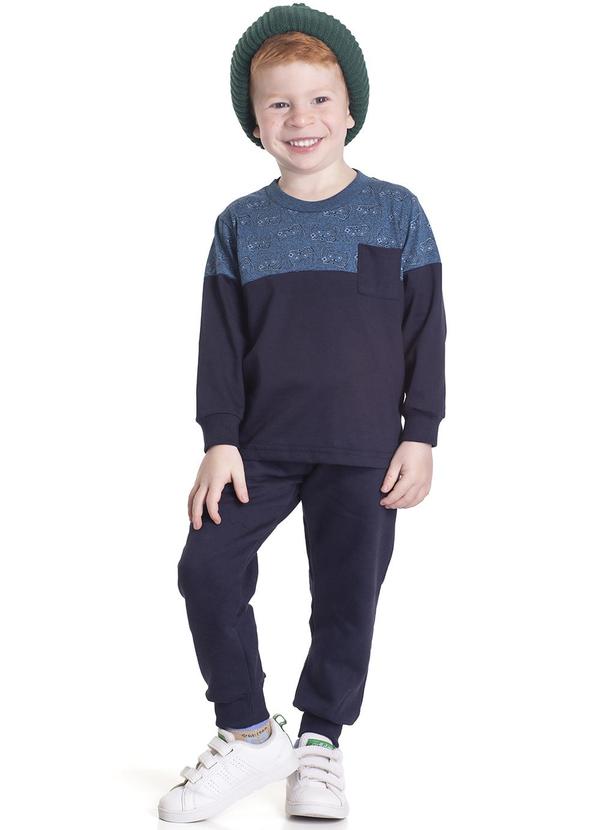 Randa Mundu - Blusa Masculina M/M Mouline Azul 2