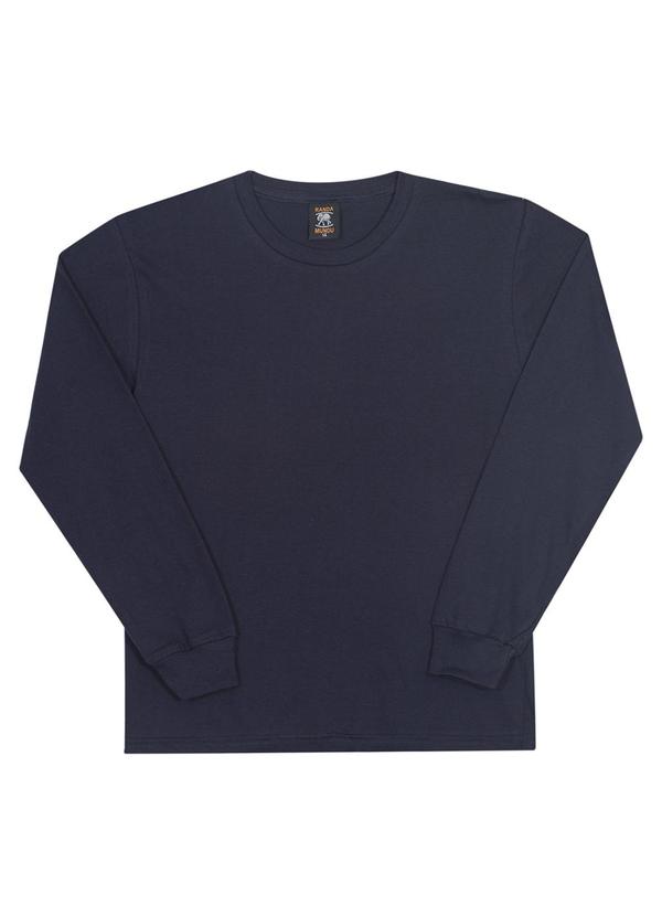 Randa Mundu - Blusa Masculina Meia Malha Azul