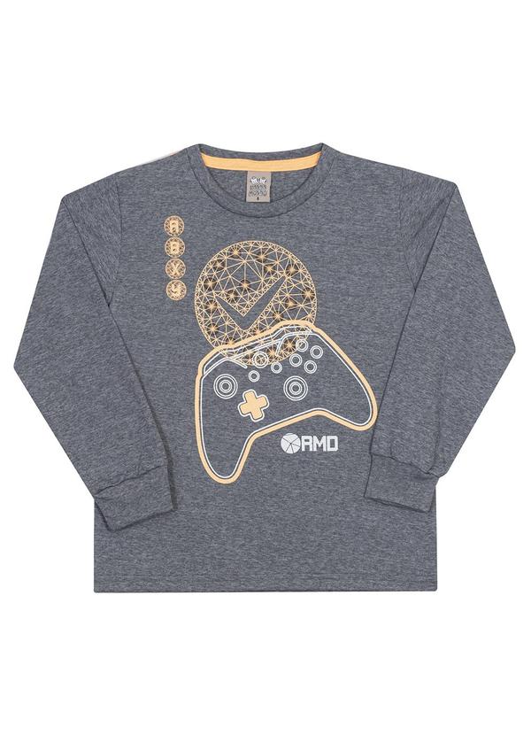 Outlet - Blusa Masculina Meia Malha Beneton Cinza