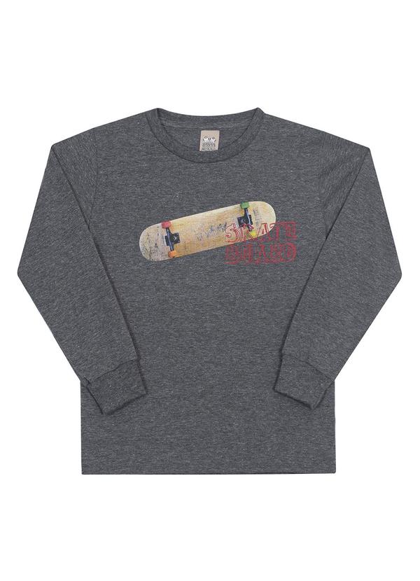 Randa Mundu - Blusa Masculina Meia Malha Cinza