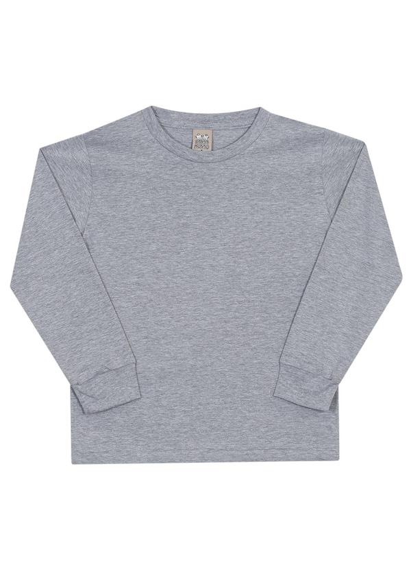 Randa Mundu - Blusa Masculina Meia Malha Cinza