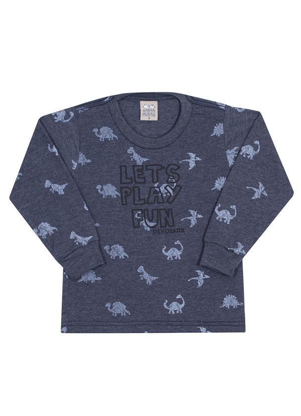 Randa Mundu - Blusa Masculina Meia Malha Pa Azul