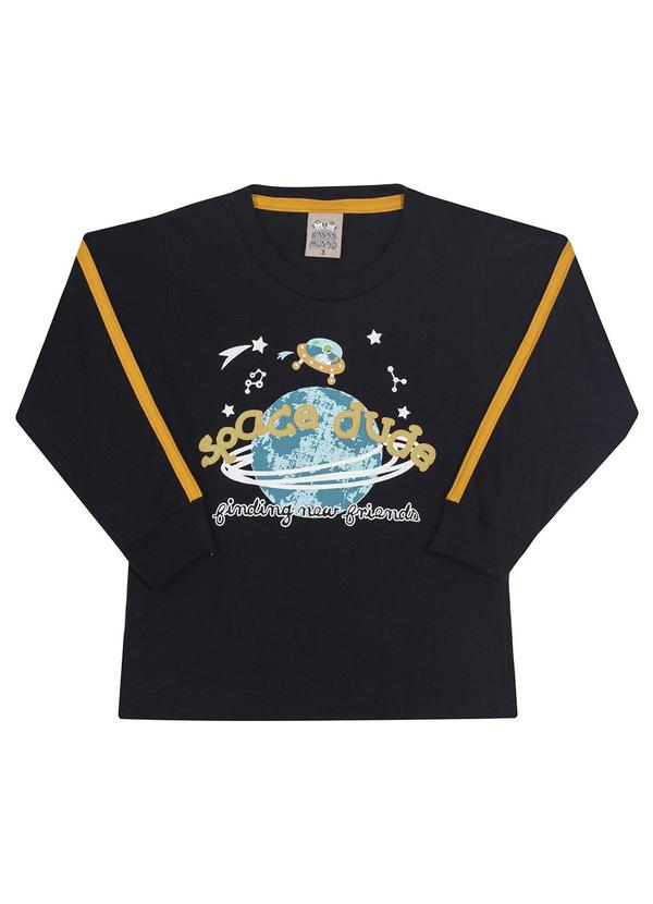 Randa Mundu - Blusa Masculina Meia Malha Preto