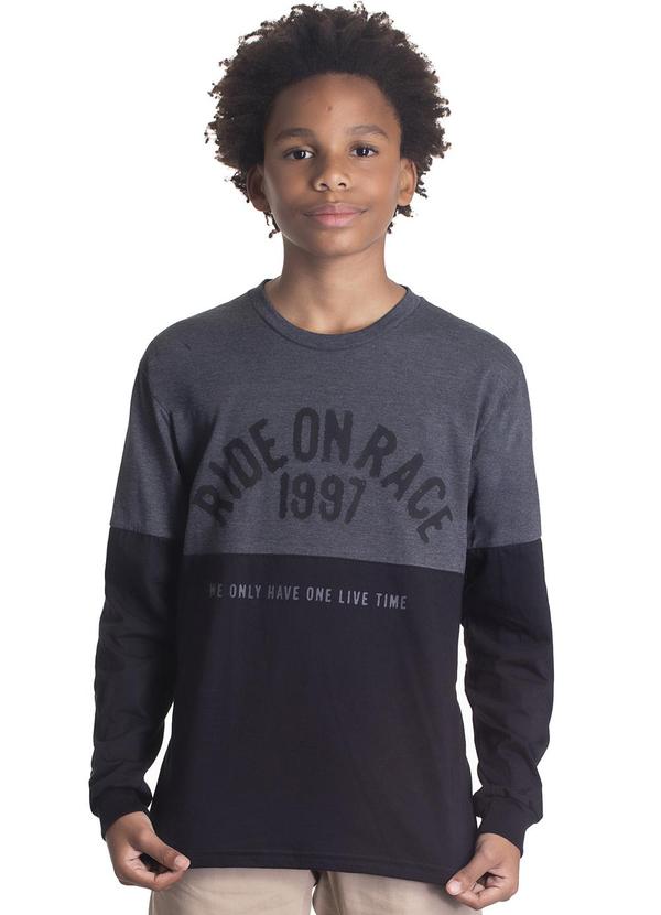 Randa Mundu - Blusa Masculina Meia Malha Preto
