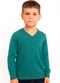 Doce Tom - Blusa,Suéter Gola V em Tricô Bege - variação: Verde