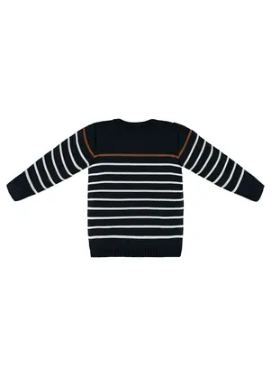Up Baby - Blusão Menino Manga Longa em Tricot Azul - UP BABY