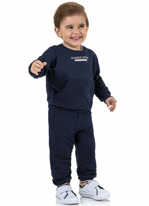 Marisol - Blusão Moletom Infantil Azul - MARISOL
