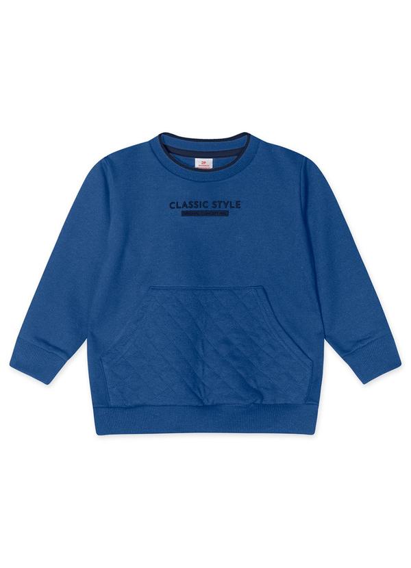 Marisol - Blusão Moletom Infantil Azul 1