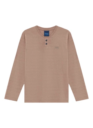 Ddk - Camisa Infantil com Botões Bege - DDK