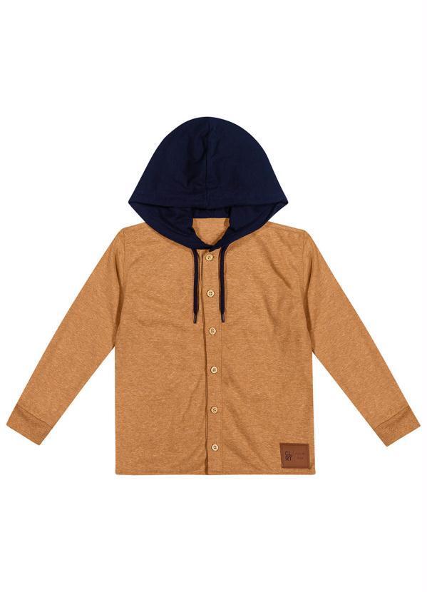 Colorittá - Camisa Menino com Capuz Marrom