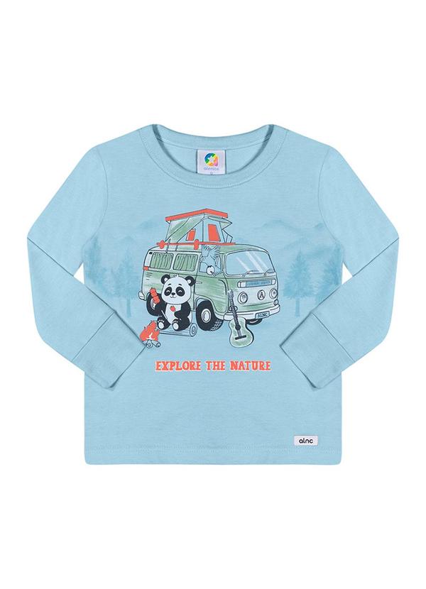 Alenice - Camiseta Aventura Menino Azul