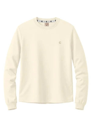 Carinhoso - Camiseta Básica Bordada em Malha Off White - CARINHOSO