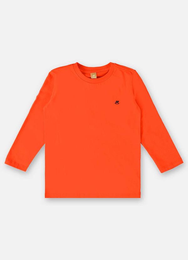 Up Baby - Camiseta Básica Infantil Menino Laranja