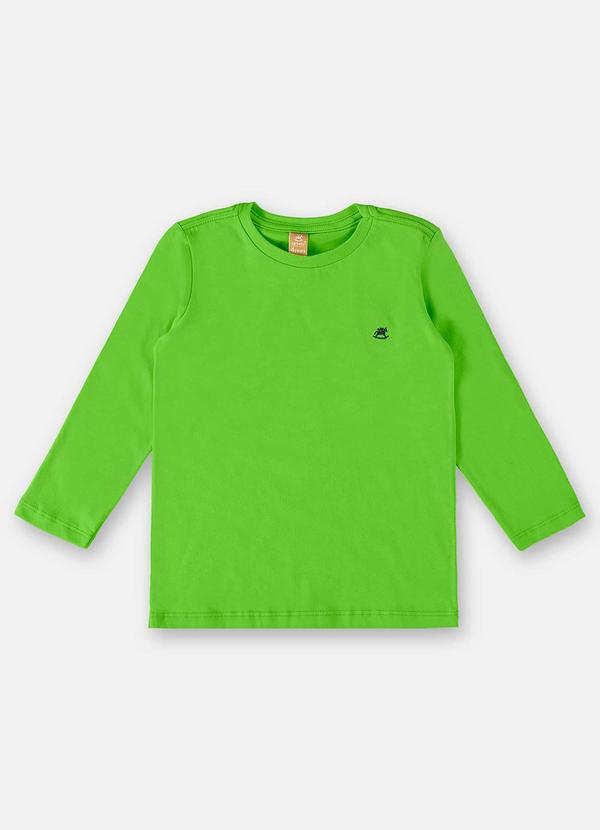 Up Baby - Camiseta Básica Infantil Menino Verde
