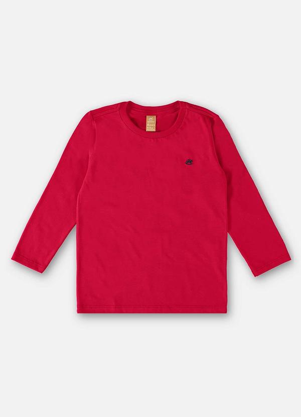 Up Baby - Camiseta Básica Infantil Menino Vermelho