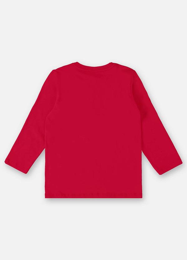Up Baby - Camiseta Básica Infantil Menino Vermelho 2