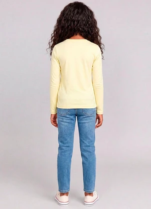Marlan - Camiseta Básica Manga Longa Amarelo - MARLAN