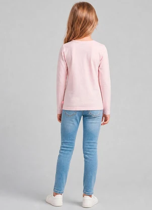 Marlan - Camiseta Básica Manga Longa Rosa - MARLAN